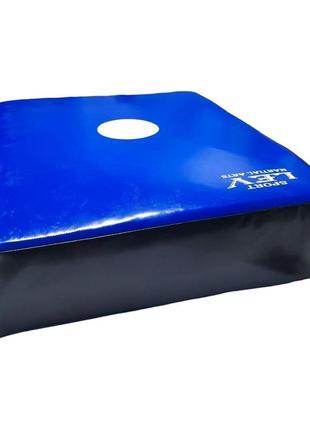 Маківара lev sport настінна з кріпленням 40х50х10 синьо-чорна4 фото
