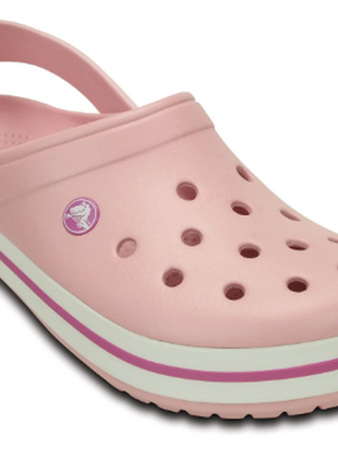 Кроксы женские пудровые crocs crocband3 фото