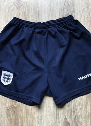 Мужские винтажные футбольные шорты umbro england