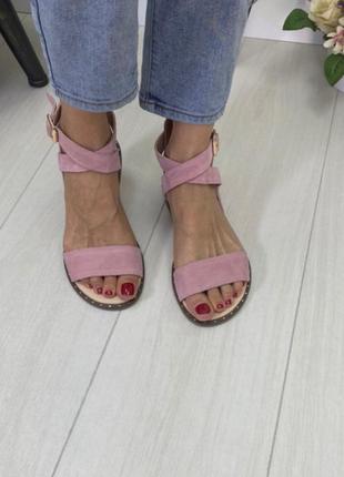 Босоніжки натуральна замша