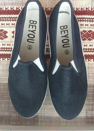 Мокасины джинсовые beyou.