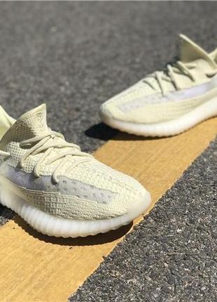 Кроссовки adidas yeezy boost 350 v2 beige yellow white изи ези лимон2 фото