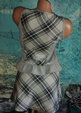 Трикотажное платье-сарафан sky lake с бантом на девочку  рост 152 см6 фото