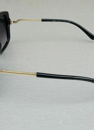 Christian dior жіночі сонцезахисні окуляри великі чорні з градієнтом3 фото