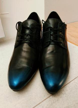 Туфли броги кожанные, каблук 5,5 см женские tj collection, размер 40