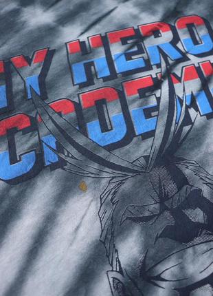 Эксклюзивная кастомная футболка uniqlo мерч комиксов манга my hero academia. american vintage manga tie dye naruto death note винтаж handmade custom4 фото