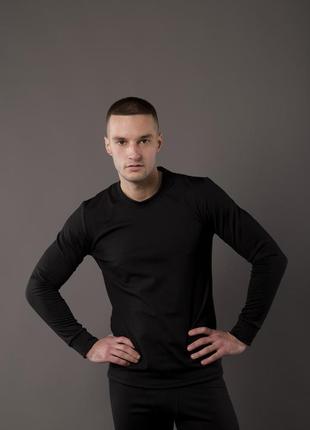 Термобелье мужское нательное теплое зимнее до - 25°с uband черное комплект термобелья кофта штаны3 фото