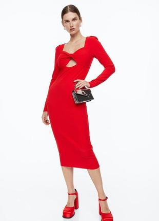 Новое красное платье h&amp;m1 фото