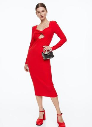 Новое красное платье h&m