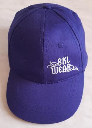 Синяя кепка бейсболка  "bkl wear" франция размер 542 фото