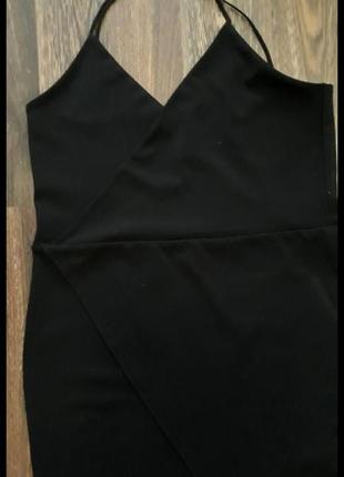 Плаття плаття плаття сукня на запах чорне3 фото