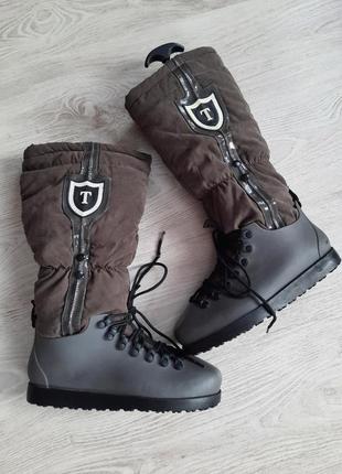 Утеплённые непромокаемые сапоги чоботи черевики  garodina1 фото