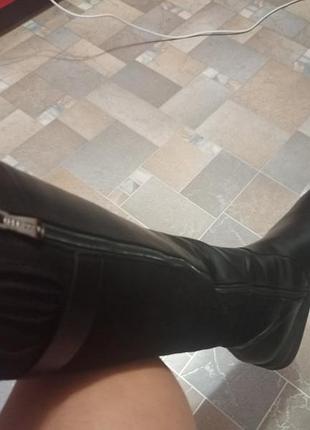 Сапоги высокие,на замке,зима