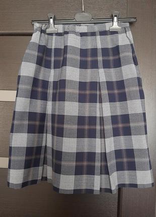 Стильная юбка шотландка1 фото