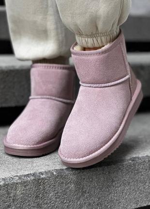 Уггі ugg pink (лаковый задник)3 фото