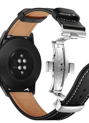 Кожаный  ремешок для samsung galaxy watch 3 active 45mm / gear s3 frontier / galaxy watch 46 мм и др.
