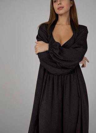 Женский костюм diana в пижамном стиле для дома и сна комплект тройка бра халат штаны ткань шелк вискоза6 фото