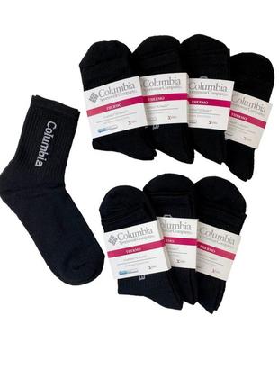 Комплект чоловічих термоносків columbia 12 пар 36-40 розмір с3036 зимових теплі вовняні шкарпетки зима до5 фото