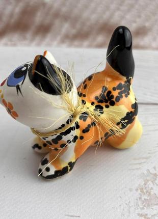 Котенок ручной работы львовская керамика 02-142 фото