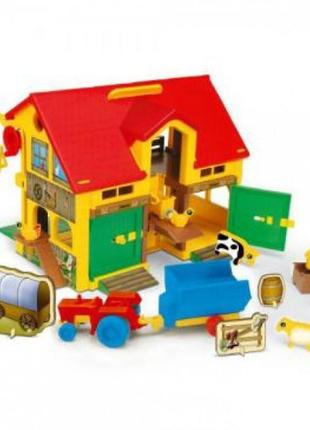 Домик игрушечный ферма wader 25450