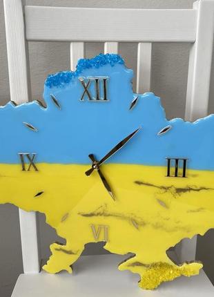 Часы карта украины2 фото