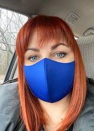 Багаторазова неопренова синя маска - pitta