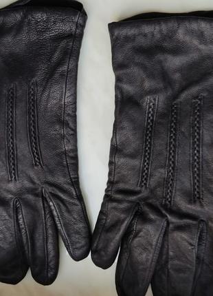 Шкіряні чоловічі рукавиці кожаные мужские перчатки1 фото