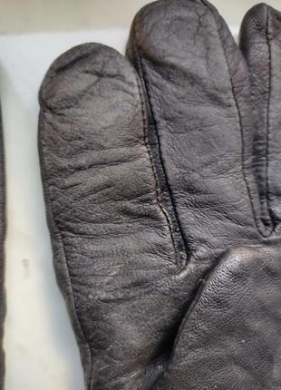 Шкіряні чоловічі рукавиці кожаные мужские перчатки7 фото