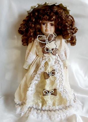 Кукла 32 см фарфоровая винтажная коллекционная винтаж