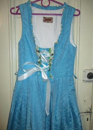 Баварское платье дирндль октоберфест альпийское платье сарафан,сукня в баварському стилі.разм 364 фото