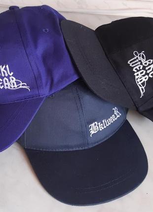 Синяя кепка бейсболка  "bkl wear" франция размер 544 фото