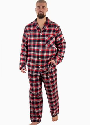 Стильная пижама для мужчин байковая5 фото