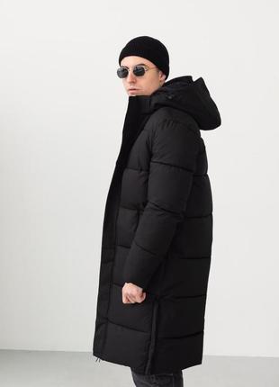 Куртка зимняя мужская удлиненная5 фото