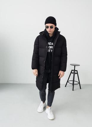 Куртка зимняя мужская удлиненная3 фото