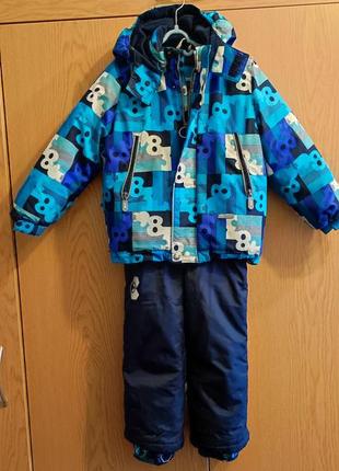 Зимовий костюм: куртка та комбінезон lenne 104р. на хлопчика + є штани лижні змінні crivit rpo 98-104р.