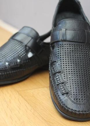 Туфли лето кожа перфорация турция. размеры:40,41,42,43
