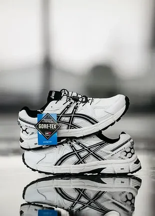 Мужские водонепроницаемые демисезон asics gel-kahana 8 gore-tex white/black