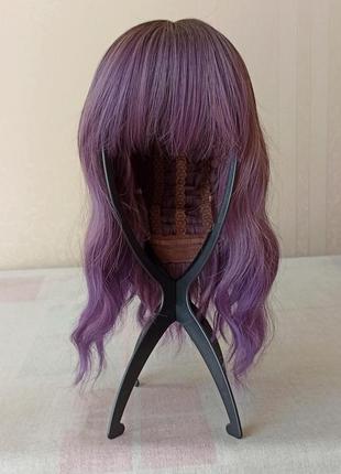 Коротка кольорова перука, нова, з чубчиком, термостійка, парик1 фото