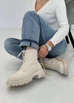 Жіночі зимові черевики шкіряні,женские зимние ботинки кожаные6 фото