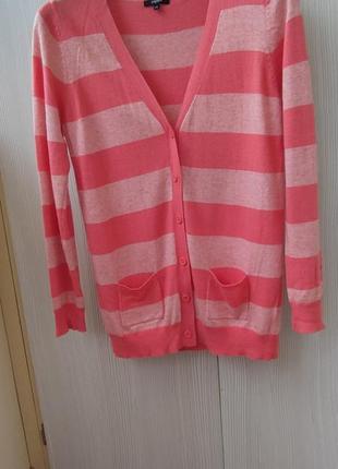 Тепла жіноча кофта кардиган з вовною, на р.48-50/ uk14