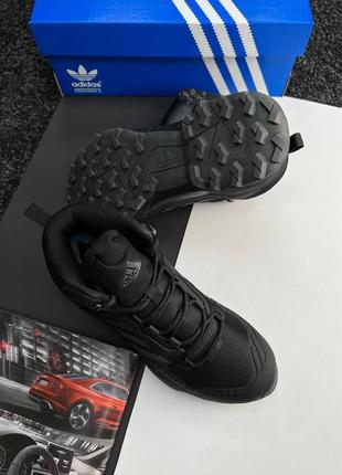 Чоловічі кросівки зимні адідас adidas terrex swift r black, мужские зимние кроссовки адидас, кросівки зимні чорні високі3 фото
