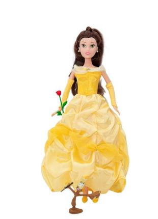 Кукла принцесса диснея с игрушкой оригинал || original disney || красавица и чудовище1 фото