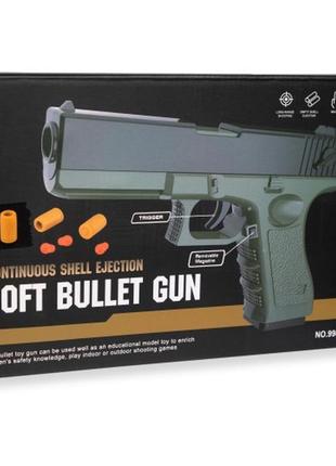 Игрушечный пистолет glock 19 на мягких пулях || игрушечное оружие1 фото