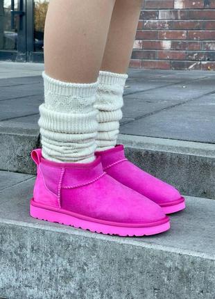 Женские угги ugg ultra mini pink all14147