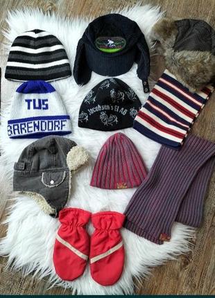 Рукавиці рукавиці шапка вушанка кепка шарф зимова тепла на хлопчика