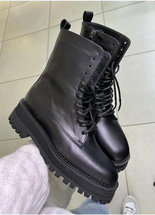 Зимові черевики чоботи ботинки у стилі zara