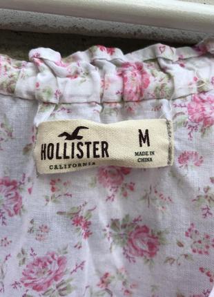 Легка,квіткова річна блузка,сорочка,етно стиль бохо, hollister2 фото