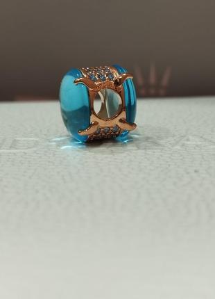 Лазурный овальный кабошон rose