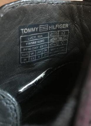 Кожаные ботильоны #ботинки на каблуке tommy hilfiger6 фото