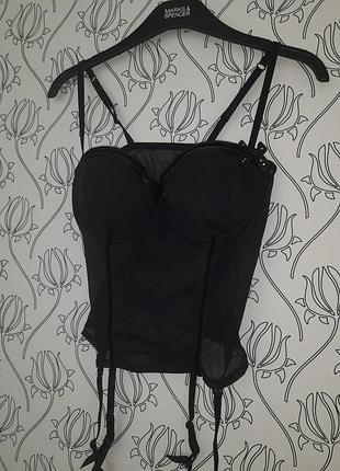 Бюстье с подвязками